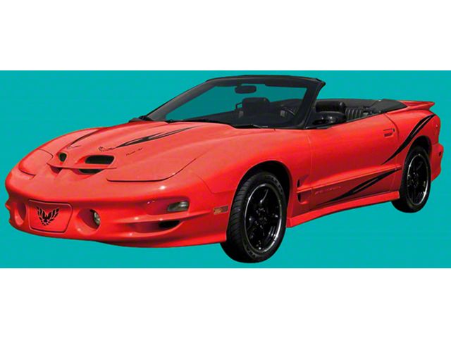 Firebird Trans Am Decal Kit, 2002 Collector Style, Hood AndSide Feathers, 6 Pieces, 1993-2002