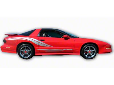 Firebird Trans Am Decal Kit, 1999 Pace Car Style, Side Feathers, 9 Pieces, 1993-2002