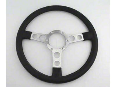 Firebird Trans Am Formula Steering Wheel, Thin Grip, Black With Silver Spokes, 1970-1976 (Formula)
