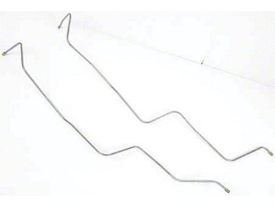 Firebird Transmission Cooler Lines, TH350, TH400, 1/2 Nut,Stainless Steel, 1970-1974