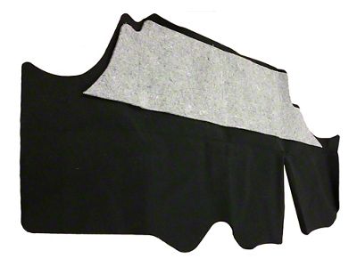 Trunk Mat With Jute Pad Black Carpet 1978-1981