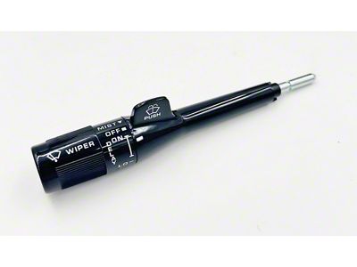 Turn Signal Lever; Black (82-92 Firebird w/o Cruise Control & Pulse Wipers)