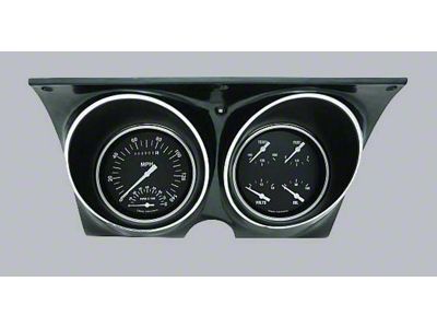 Firebird Updated Gauge Kit, With Black Dials & White Numbers/Needles, Classic Instruments, 1967-1968