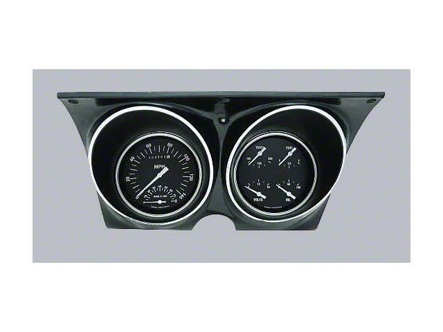 Firebird Updated Gauge Kit, With Black Dials & White Numbers/Needles, Classic Instruments, 1967-1968