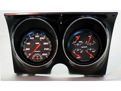 Firebird Updated Gauge Kit, Velocity Black Series, Classic Instruments, 1967-1968