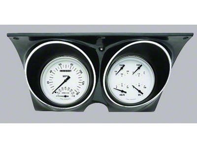 Classic Instruments Firebird Updated Gauge Kit, With White Dials & Black Numbers/Needles, Classic Instruments, 1967-1968