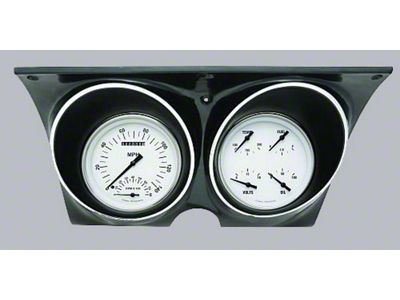 Firebird Updated Gauge Kit, With White Dials & Black Numbers/Needles, Classic Instruments, 1967-1968