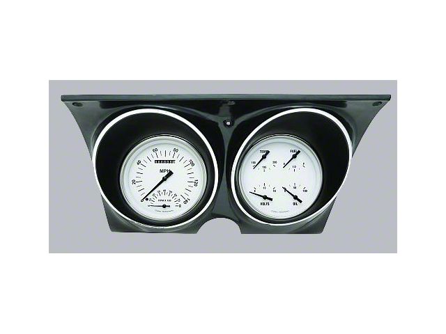 Firebird Updated Gauge Kit, With White Dials & Black Numbers/Needles, Classic Instruments, 1967-1968