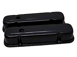 Firebird Valve Covers, Steel, EDP Black, V8, Tall Style, 1967-1979