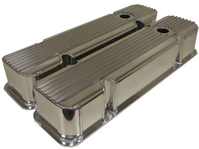 Firebird Valve Covers, V8, Finned Fabricated Aluminum, 1967-1979