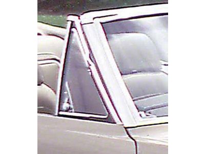 Firebird Vent Window Glass, Tinted, Coupe & Convertible, Right, 1967