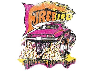 Firebird Vintage Style Pontiac Power Rules T-Shirt, White