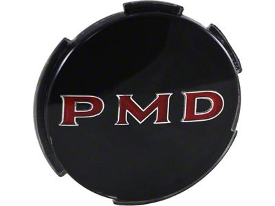 Firebird Wheel Cover Emblem, Black PMD, 2 7/16 1967-1970