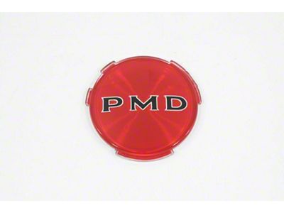 Firebird Wheel Cover Emblem, Red PMD, 2 7/16 1970-1972