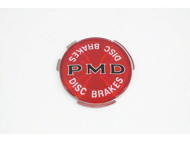 Firebird Wheel Cover Emblem, Red, PMD, Disc Brakes, 2 7/161970-1972