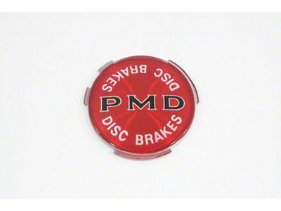 Firebird Wheel Cover Emblem, Red, PMD, Disc Brakes, 2 7/161970-1972