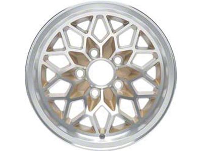 Firebird Wheel, Snowflake, Gold, 15 x 8, 4.25 Backspace,1978-1981