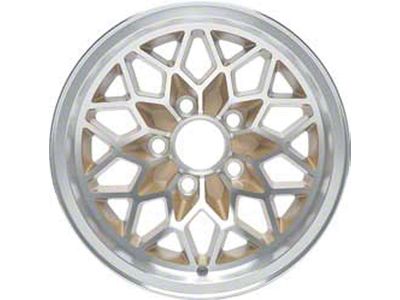 Firebird Wheel, Snowflake, Gold, 15 x 8, 4.25 Backspace,1978-1981