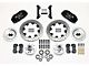 Firebird Wilwood Front Disc Brake Kit, 6-piston Black Calipers, Drilled & Slotted Rotors, 1970-1978