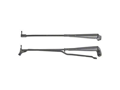 Windshield Wiper Arms, Recessed Wipers, Black, 1970-1981