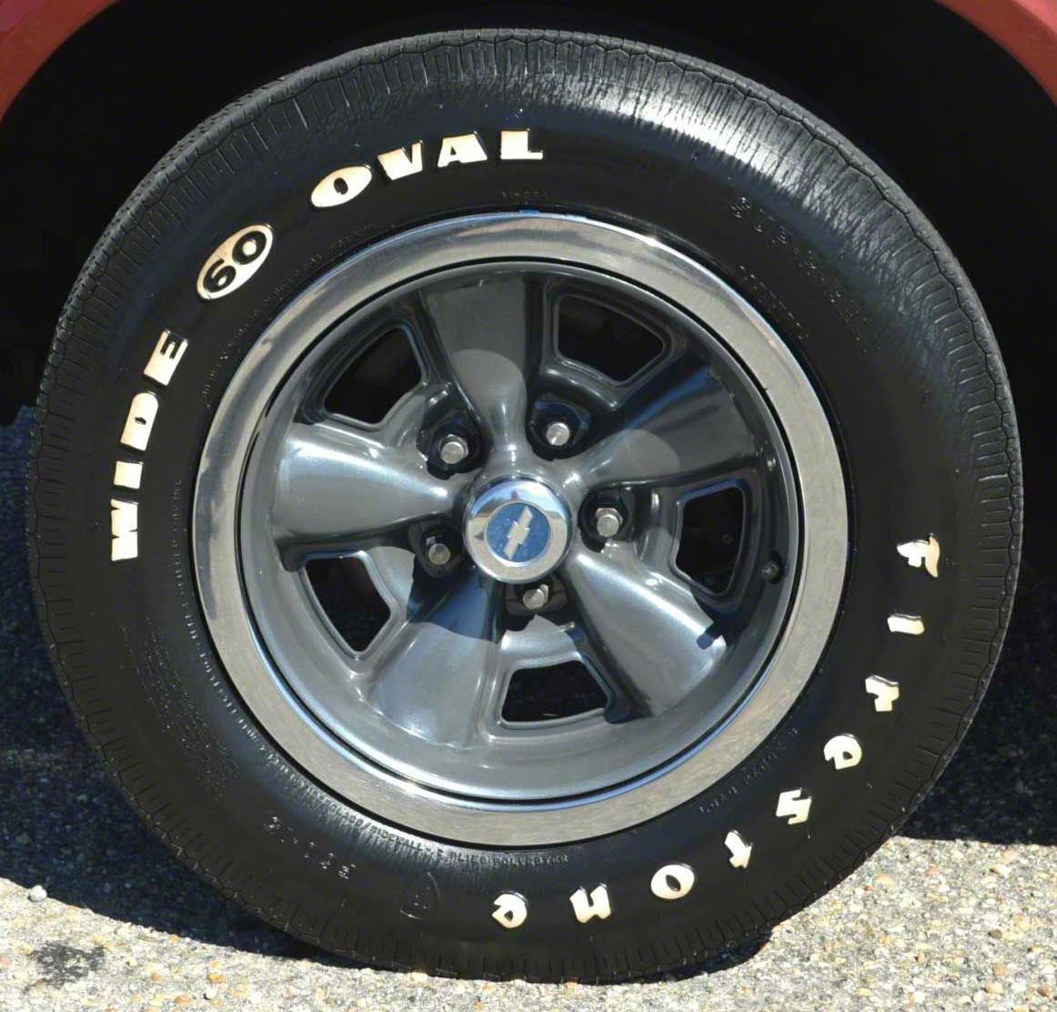 Ecklers Firestone Wide Oval Tire, F60X15, White Letters