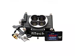 FiTech Fuel Injection Go EFI 4 Power Adder 600HP Self Tuning Fuel Injection System for 4-Barrel Intake Manifold; Matte Black (Universal; Some Adaptation May Be Required)