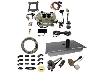 FiTech Fuel Injection Easy Street 600 HP Gold EFI System Total Package (64-68 Mustang)