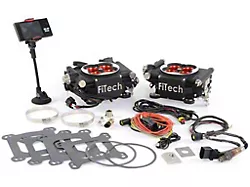 FiTech Fuel Injection Go EFI 2x4 Power Adder 1200HP Self Tuning Fuel Injection System; Matte Black (Universal; Some Adaptation May Be Required)