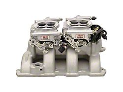 FiTech Fuel Injection Go EFI 2x4 625HP Self Tuning Fuel Injection System; Bright Aluminum (Universal; Some Adaptation May Be Required)