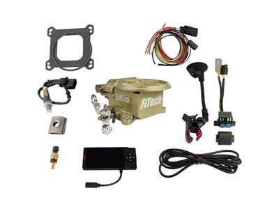 FiTech Fuel Injection Go EFI 2 Barrel 400 HP EFI System; Gold (Universal; Some Adaptation May Be Required)