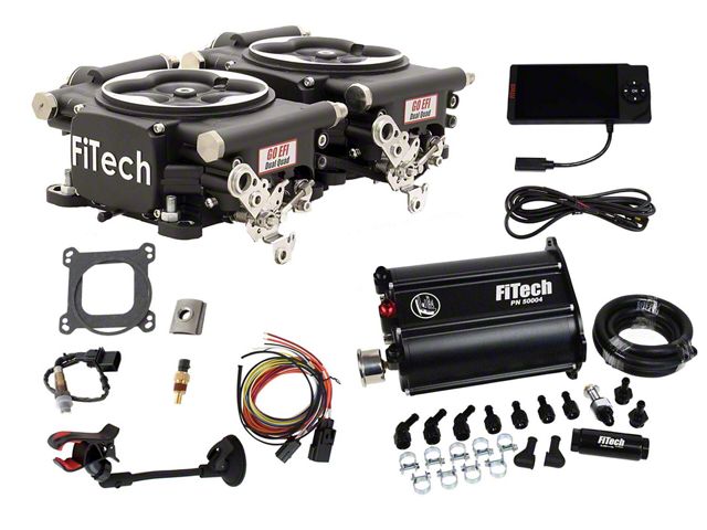 Complete Fast Fuel Injection System FiTech Fuel Injection Universal EK Go EFI 2x4 625 HP EFI System with ...