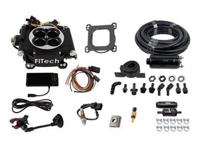 FiTech Fuel Injection Go EFI 4 600 HP EFI System with Inline Fuel Delivery Kit; Black (Universal; Some Adaptation May Be Required)