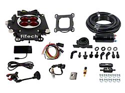FiTech Fuel Injection Go EFI 4 600 HP Power Adder EFI System with Inline Fuel Delivery Kit; Black (Universal; Some Adaptation May Be Required)
