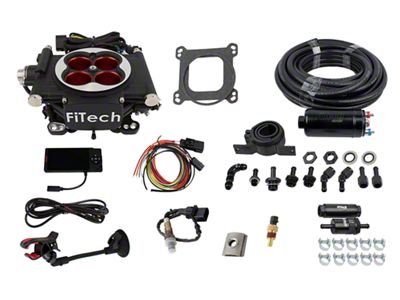 FiTech Fuel Injection Go EFI 4 600 HP Power Adder EFI System with Inline Fuel Delivery Kit; Black (Universal; Some Adaptation May Be Required)
