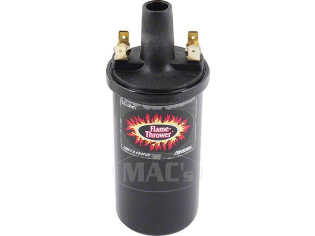 Flame Thrower Coil/ Black/ 3 Ohms/ 6 Cyl Engines