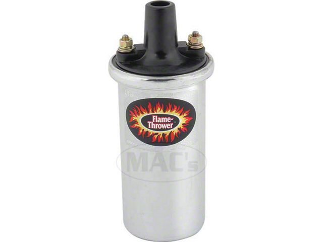 Flame Thrower Coil/ Chrome/ 1.5 Ohms/ 6 Or 12 Volt