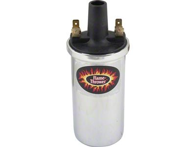 Flame Thrower II Ignition Coil -12 Volt - Chrome - V8