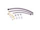 Flaming River 1955-57 Stainless Braided Hose Kit - Remote Reservoir GM-Style Fits Flaming River Power Rack