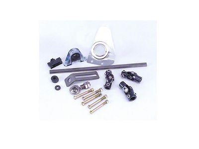 Flaming River 1957 Chevy Manual Rack & Pinion Cradle Kit - Polished Column Shift Tilt Column