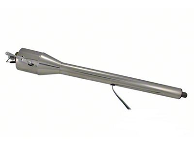 Flaming River 32-Inch Floor Shift Tilt Steering Column; 2-Inch Tube Diameter; Polished (67-68 Camaro)