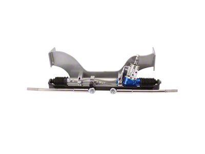 Flaming River Power Rack and Pinion Cradle Kit for OE 3-Spoke Steering Wheel; Polished Tilt Column (55-57 Thunderbird)