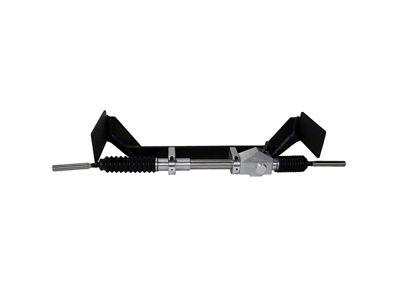Flaming River Right Hand Drive Manual Rack and Pinion Cradle Kit with Tilt Steering Column; Paintable (65-70 Mustang)