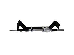 Flaming River Right Hand Drive Manual Rack and Pinion Cradle Kit with Tilt Steering Column; Polished (65-70 Mustang)