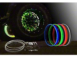 Flashtech V.3 Fusion Color Change RGB LED Wheel Light Kit; 17-Inch (Universal; Some Adaptation May Be Required)