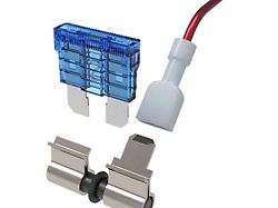 FlexFuse Glass Fuse Converters with Auxiliary Wire Connector; Short; 3-Pack