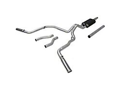 Flowmaster American Thunder Stainless Steel Dual Exhaust System with Polished Tips; Side/Rear Exit (87-96 5.0L F-150)