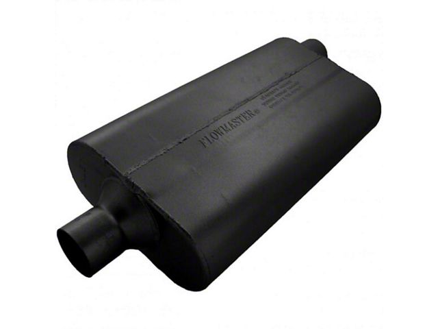 Flowmaster Delta Flow Muffler, 50 Series - 2.25 Center Inlet / 2.25 Offset Outlet - Moderate Sound