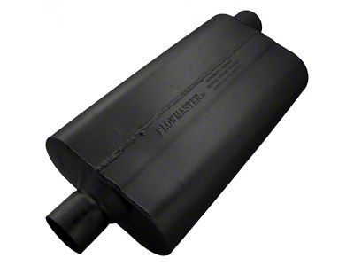 Flowmaster Delta Flow Muffler, 50 Series - 2.50 Center Inlet/ 2.50 Offset Outlet - Moderate Sound