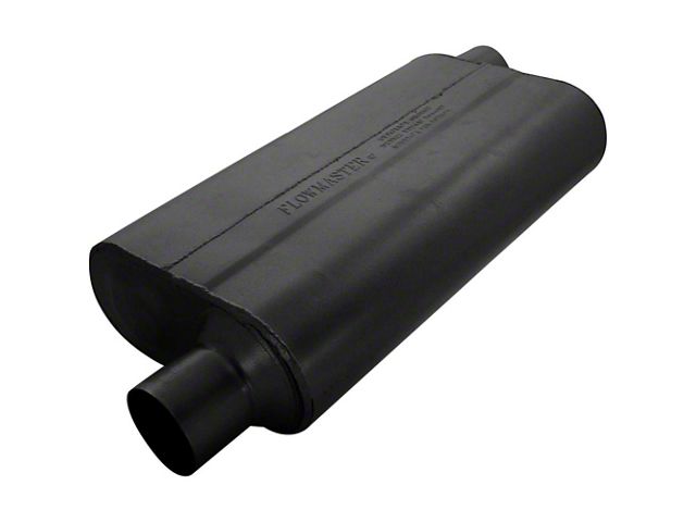 Flowmaster Delta Flow Muffler, 50 Series - 2.50 Offset Inlet/ 2.50 Offset Outlet - Moderate Sound