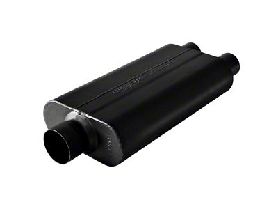 Flowmaster Delta Flow Muffler, 50 Series- 3.00 Center Inlet / 2.50 Dual Outlet -Stainless Steel-Moderate Sound